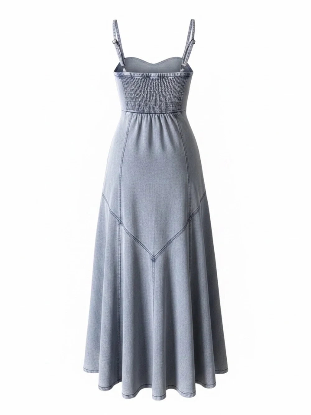 DENIM MAXI DRESS - Picture 2 of 3